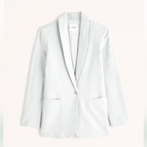 Abercrombie & Fitch Linen-Blend Shawl Collar Blazer – Size M